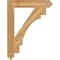 Ekena Millwork Merced Arts & Crafts Rough Sawn Bracket, Western Red Cedar, 4"W x 26"D x 34"H BKT04X26X34MRC03RWR - alternate 4